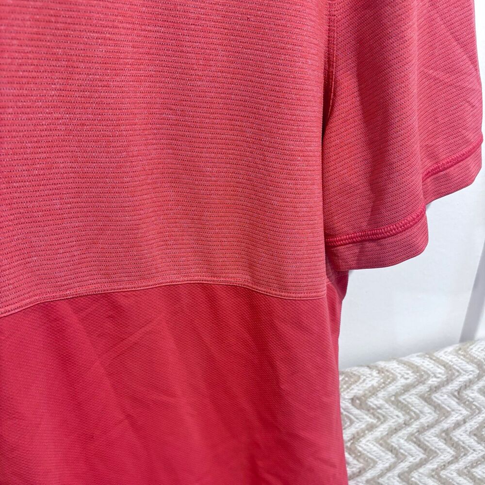 Lululemon Men’s Precise Tee Mesh Alarming Orange - Picture 5 of 7